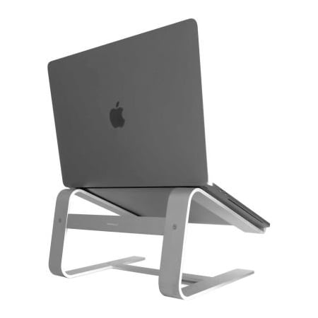 Securityman Macally Horizontal Laptop Stand for Laptops & MacBooks Up to 17in, Aluminum ASTAND